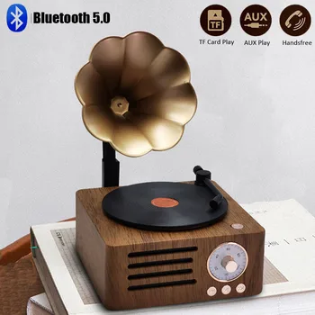 Vintage Zvok Subwoofer Retro Snemanje Predvajalnik, Brezžični Bluetooth Zvočnik Prenosni Mini MP3 Music Box Darilo za Rojstni dan Doma Dekoracijo