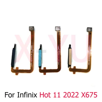 Za Infinix Vroče 11 2022 X675 Home Gumb Senzor Prstnih Vrniti Power Flex Kabel
