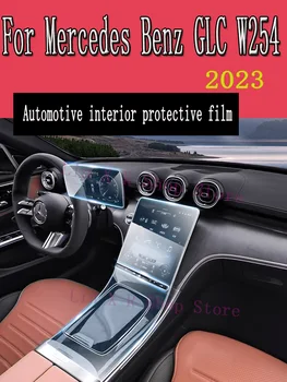 Za Mercedes Benz GLC W254 Menjalnik Plošča Navigacijski Zaslon Avtomobilske Notranjosti TPU Zaščitno folijo Kritje Anti-Scratch Nalepka