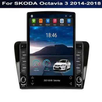 Za Tesla Slog 2 Din Android 12 Avto Radio SKODA Octavia 3 2014-35 Multimedijski Predvajalnik Videa, GPS Stereo Carplay DSP RDS digitalni Fotoaparat