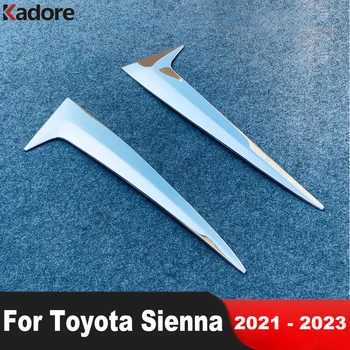 Zadnje Okno Spojler Kritje Trim Za Toyota Sienna 2021 2022 2023 Chrome Avto Strani Krilo Trikotnik Oblikovanje Okraskov Dodatki Zunanjost