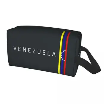 Zastavo Venezuela Potovalni Kozmetični Vrečko za Ženske Bolivarska Republika Venezuela Ličila Toaletnih Organizator Lady Shranjevanje Dopp Kit