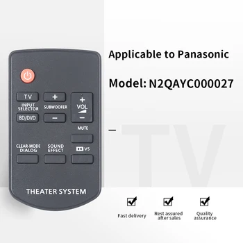 ZF velja za N2QAYC000027 Za Panasonic Theter Sistema SC-HTB10 SC-HTB500 Daljinski upravljalnik Daljinski upravljalnik Zamenjava
